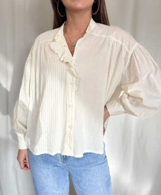 Blouse écru - LINDA – Image 9