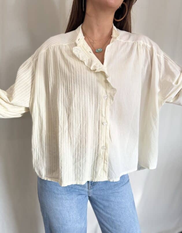 Blouse écru - LINDA – Image 11