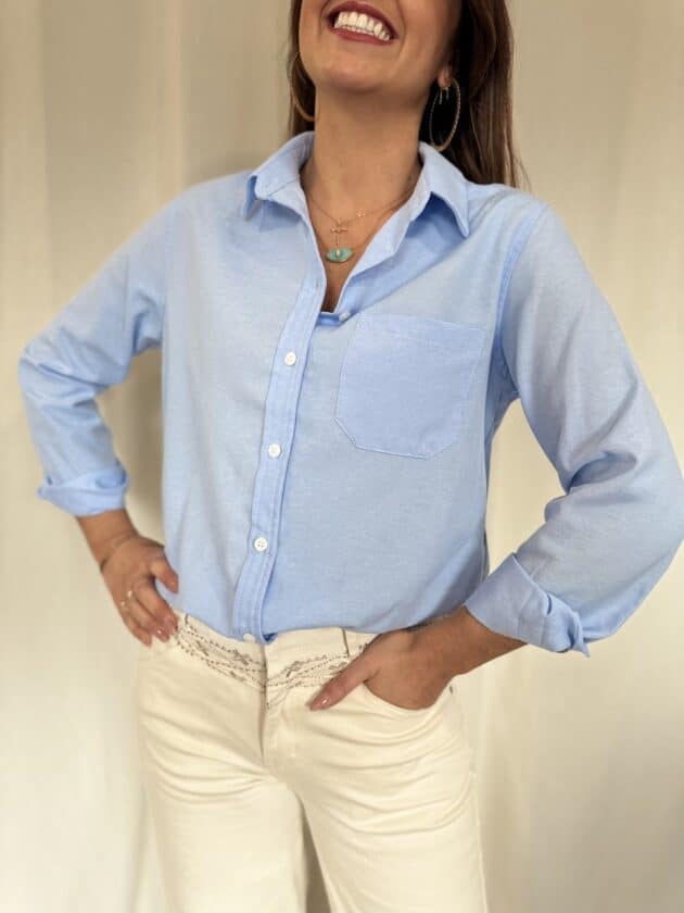 Chemise bleue - ROSA – Image 3