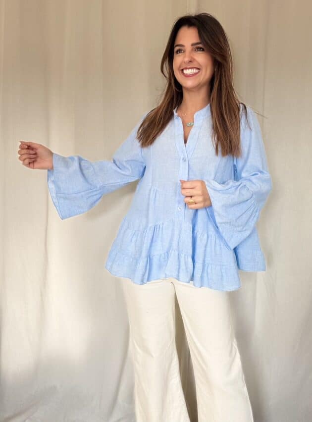 Blouse bleue - MANON – Image 5