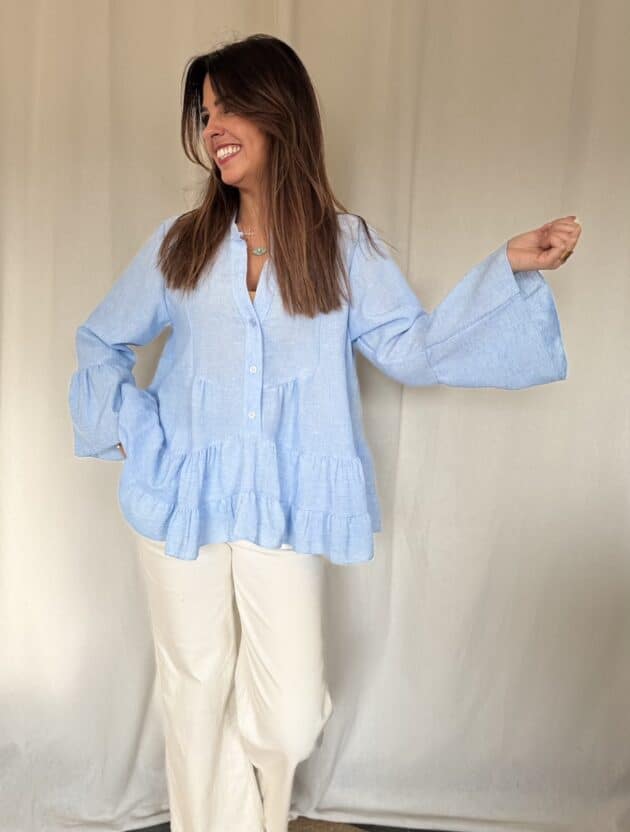 Blouse bleue - MANON