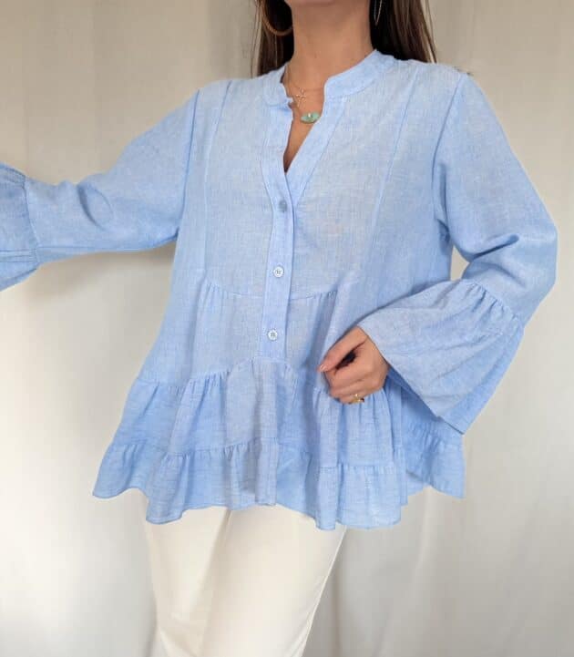 Blouse bleue - MANON – Image 6