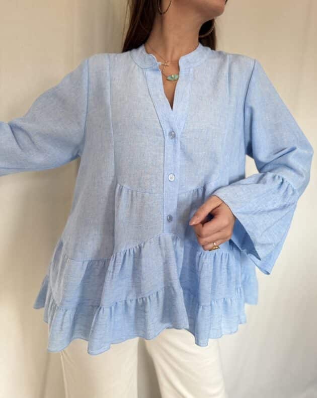 Blouse bleue - MANON – Image 7