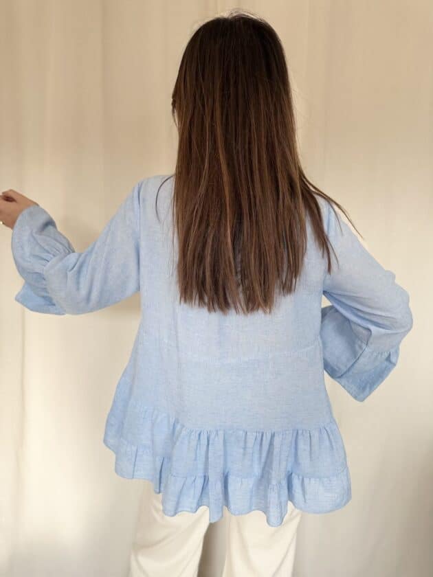 Blouse bleue - MANON – Image 3