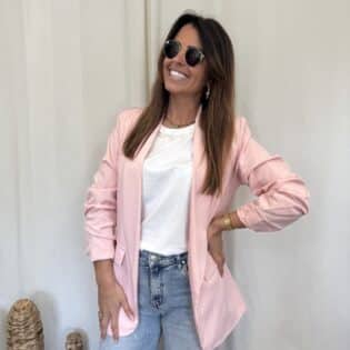 Blazer rose pastel - OLGA – Image 5
