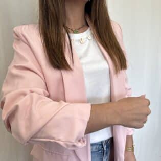 Blazer rose pastel - OLGA – Image 2