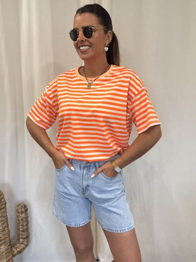 T-shirt orange - SUMMER – Image 6