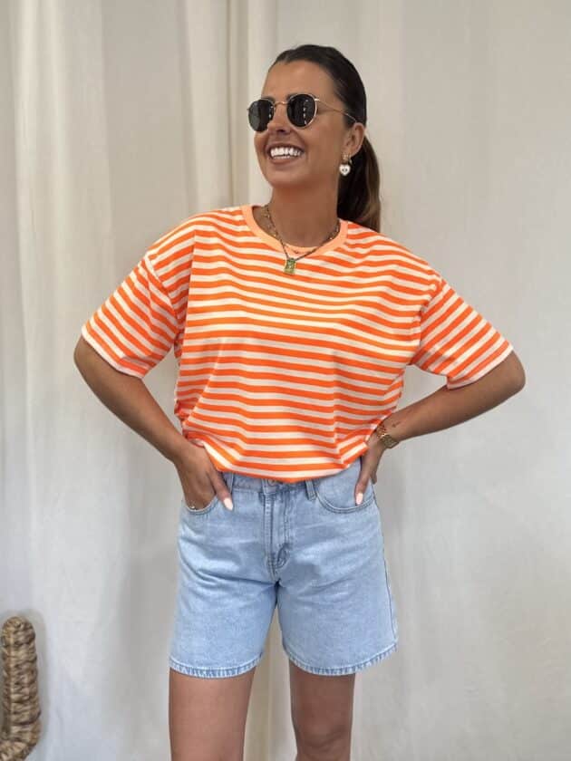 T-shirt orange - SUMMER – Image 2