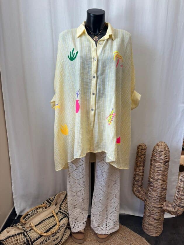 Chemise jaune - PALMA – Image 11