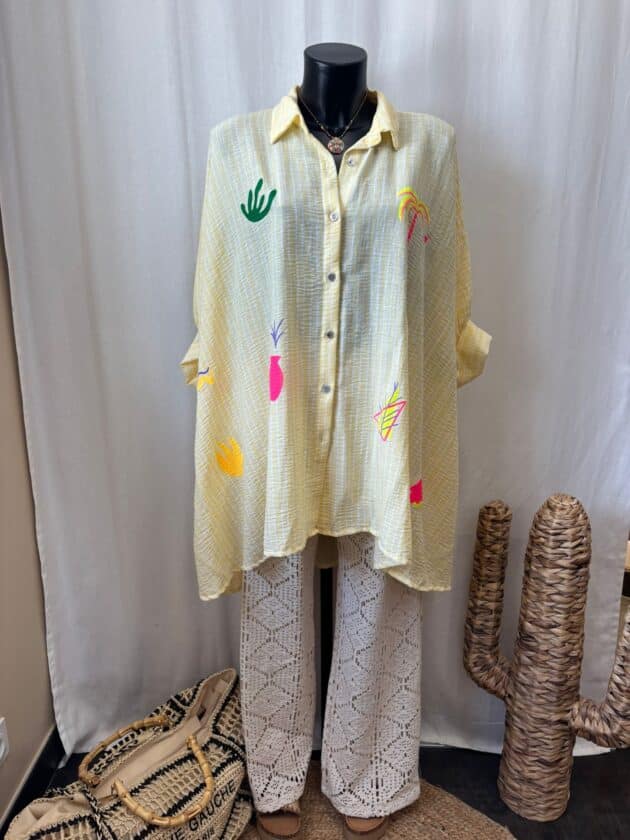 Chemise jaune - PALMA – Image 5