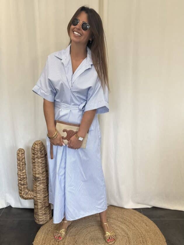 Robe bleue - EMMANUELLE – Image 8