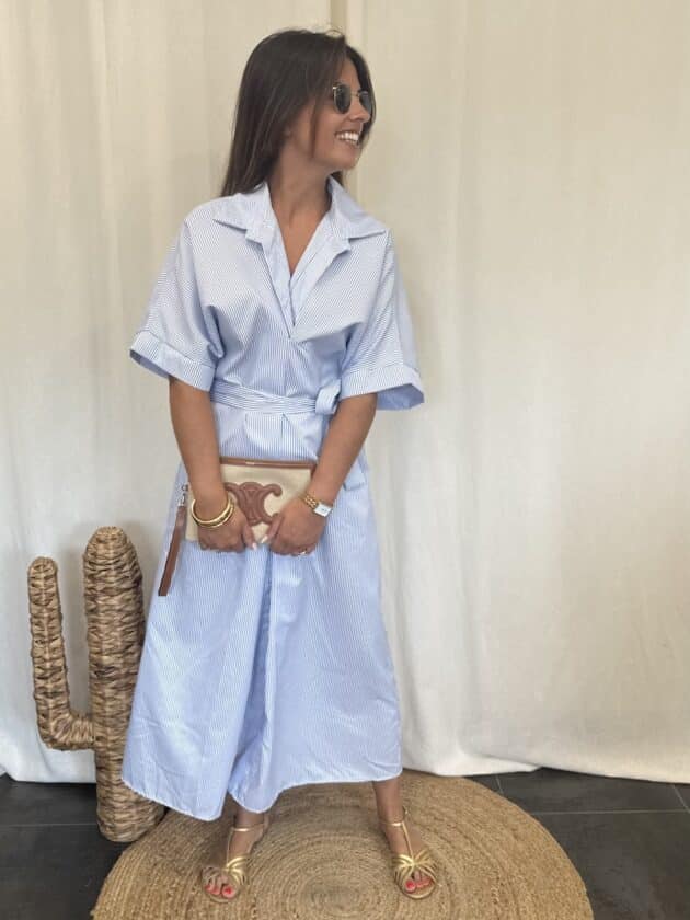 Robe bleue - EMMANUELLE – Image 2
