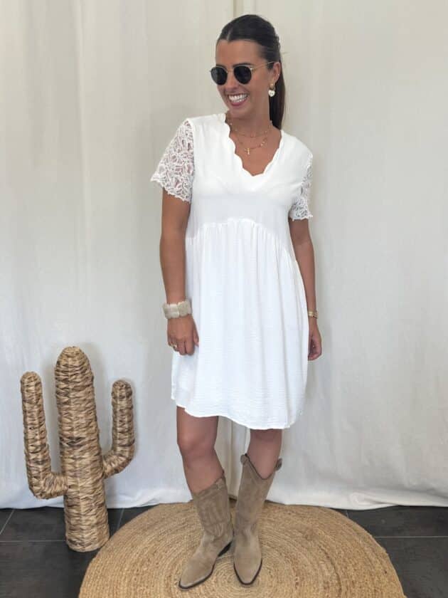 Robe blanche - MARION – Image 3