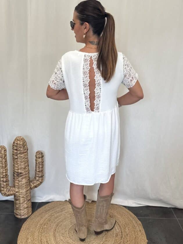 Robe blanche - MARION – Image 2