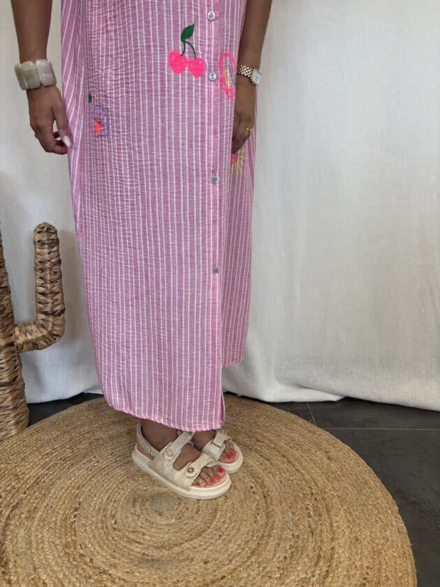 Robe chemise rose - MONICA – Image 6