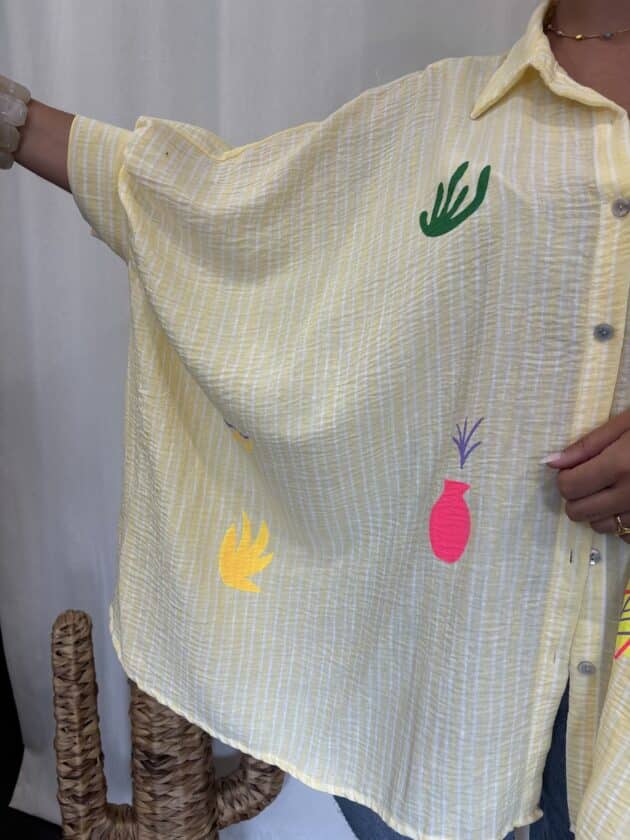 Chemise jaune - PALMA – Image 8