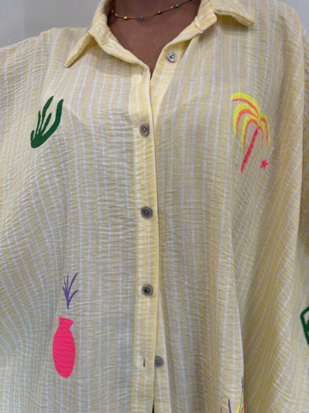Chemise jaune - PALMA – Image 6