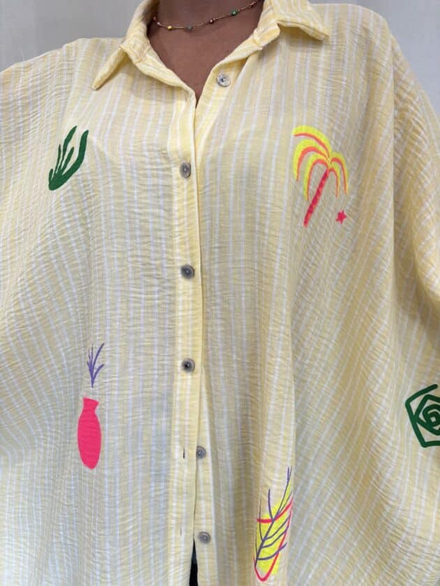 Chemise jaune - PALMA – Image 4