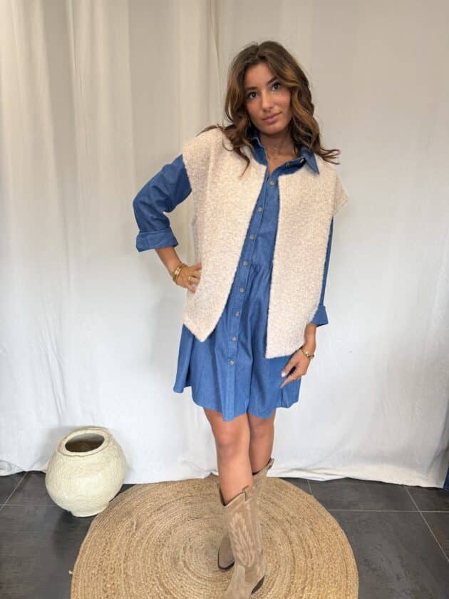 Gilet beige - EMY – Image 2