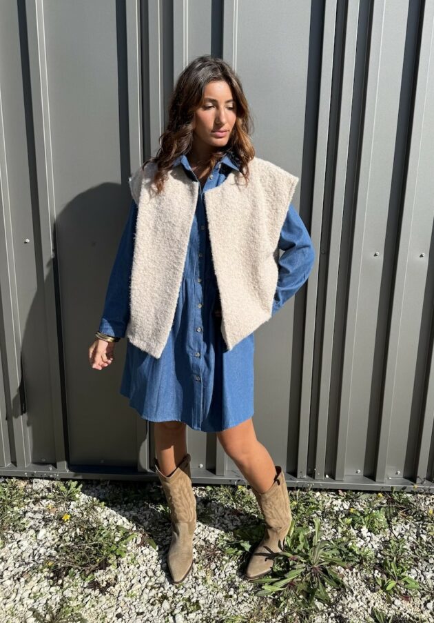 Gilet beige - EMY – Image 8