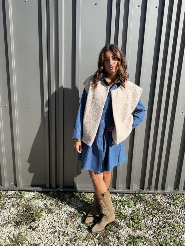 Gilet beige - EMY – Image 7