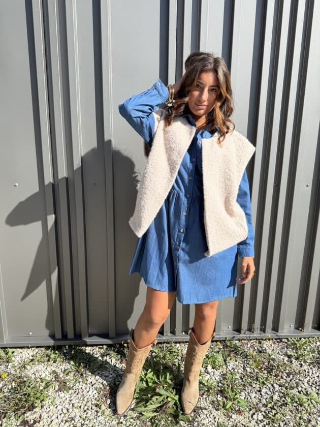 Gilet beige - EMY – Image 6