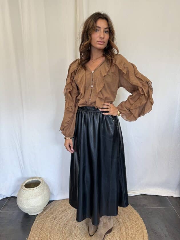 Blouse marron - DIANA – Image 5