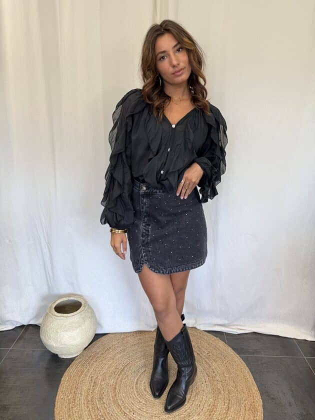 Blouse noire - DIANA – Image 9