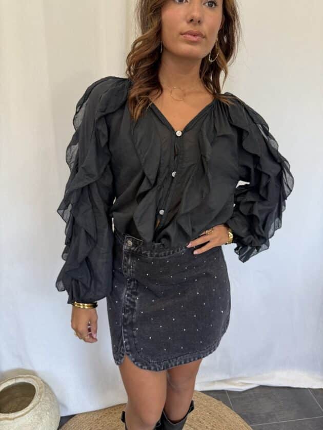 Blouse noire - DIANA