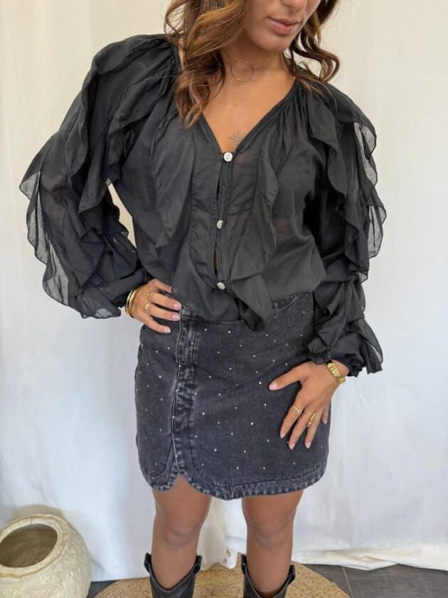 Blouse noire - DIANA – Image 5