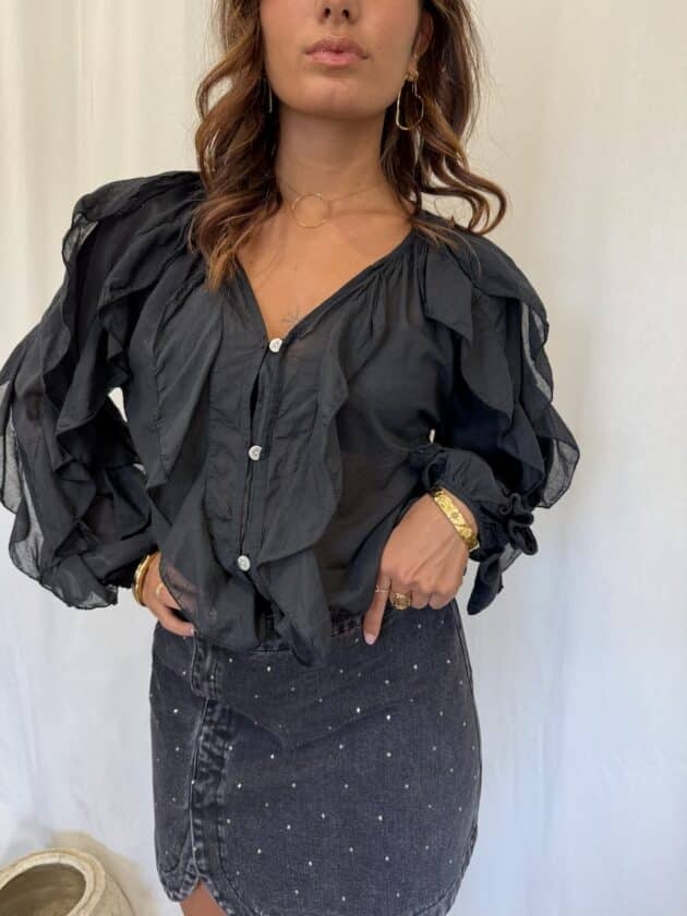 Blouse noire - DIANA – Image 3