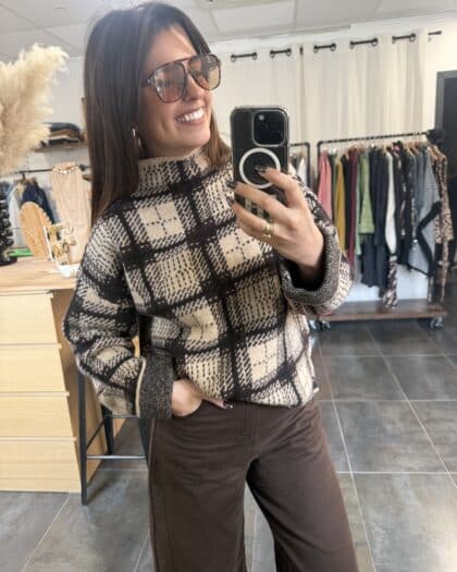 Pull à carreaux - LOUNA