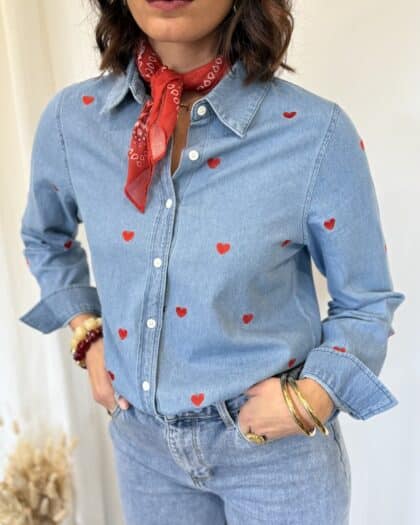 Chemise coeurs - ALIYA