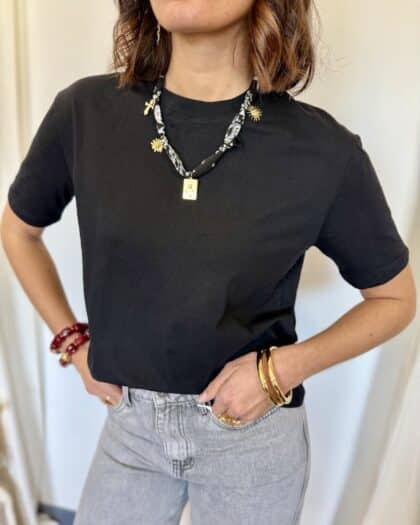 T-shirt noir - FLAVIA