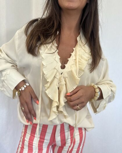 Blouse jaune pastel - BOHEMIAN